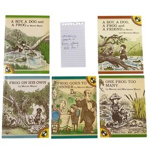 Mercer Mayer Boy‎ Dog Frog Paperback Book Lot of 5 Incomplete Set Wordless